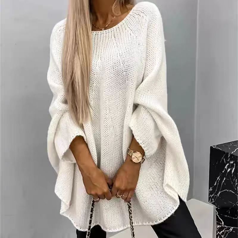 Pull Cape en Tricot Élégance et Confort pour l’Hiver